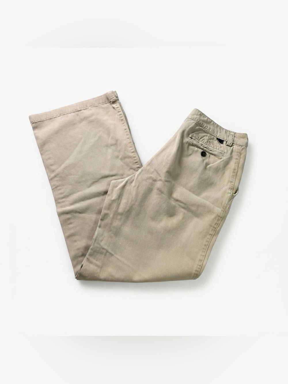 Ralph Lauren Khaki Chino Pants – Wide Leg / Flare (Women's Size 4)